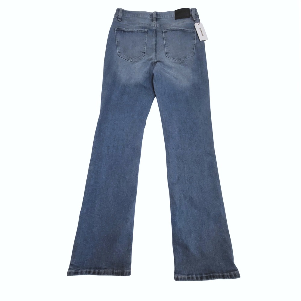 NWT Express Mid Rise Medium Wash Bootcut Stretch Classic Jeans 12 - Picture 4 of 11